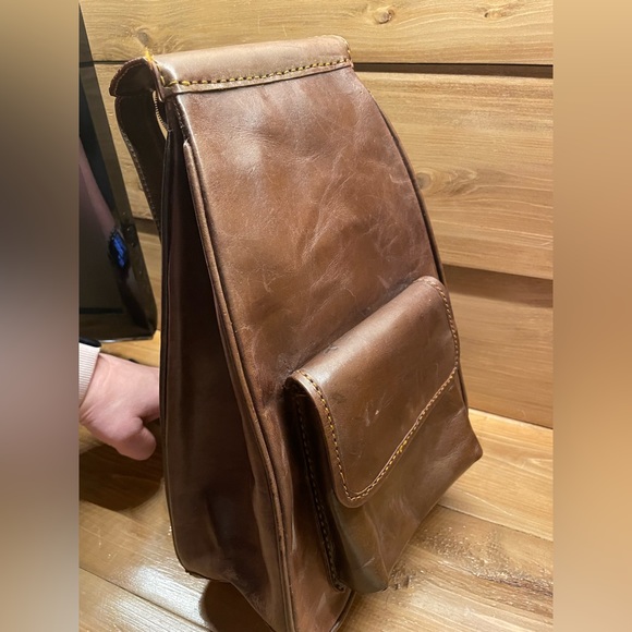 Brown Faux Leather Backpack Purse - Picture 10 of 16